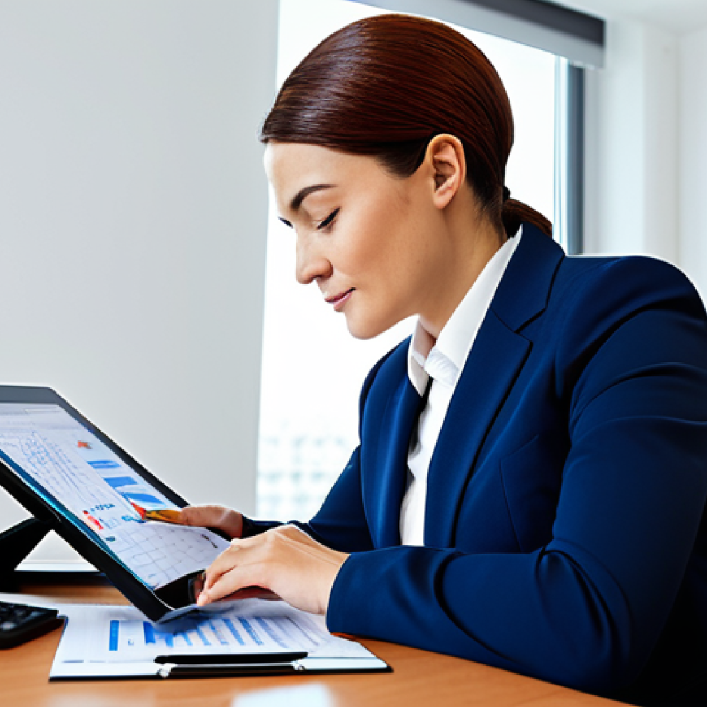 Financial Acumen**

"A professional businesswoman in a modest business suit, reviewing financial charts and graphs on a tablet in a bright, modern office, calculator on the desk, fully clothed, appropriate attire, safe for work, perfect anatomy, natural proportions, professional photography, high quality, illustrating financial management in a fitness business context. professional, modest, family-friendly."

**
