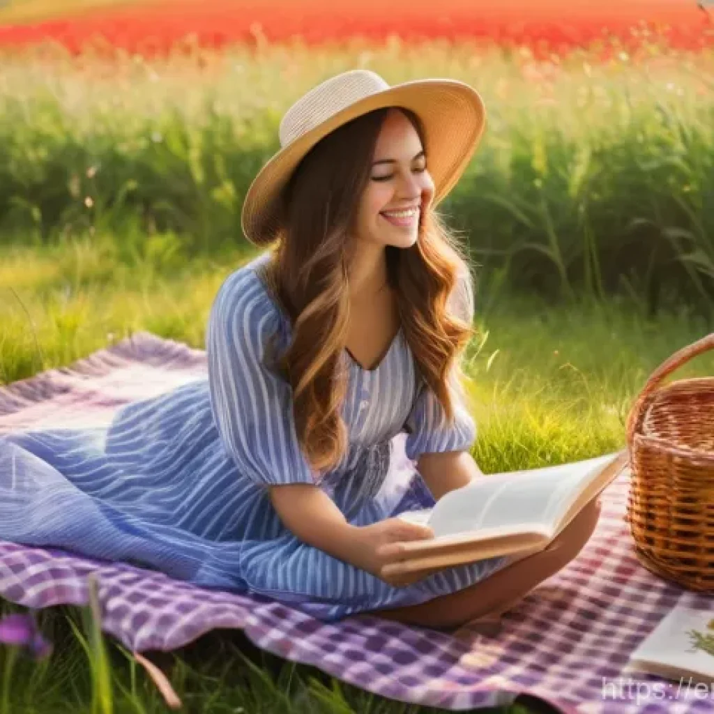 피트니스 경영사 자격증 활용 사례 - A vibrant, sun-drenched meadow filled with wildflowers in various shades of purple, yellow, and red,...