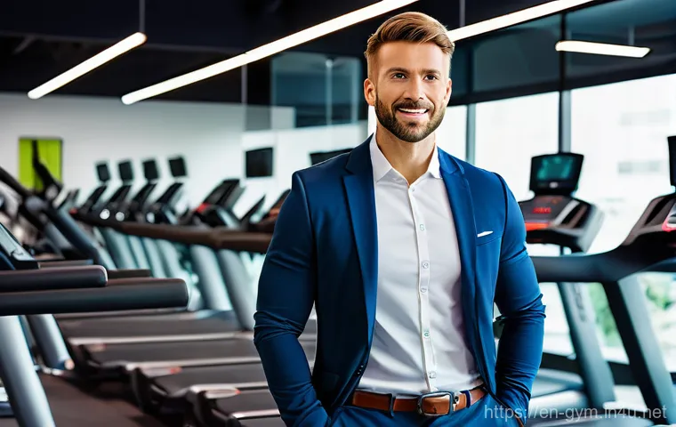 피트니스 경영사 면접 예상 질문과 답변 - **Prompt:** A diverse, professional fitness manager, either male or female, in their late 30s to ear...